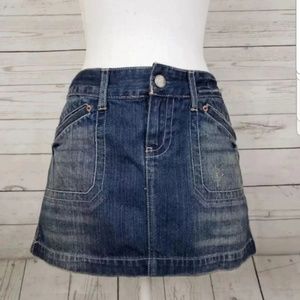 American Eagle denim mini skirt